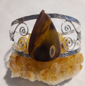 🌺 BOGO*Vintage Style Mookite Jasper Cuff